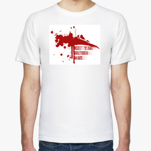 Футболка с принтом Keep your brother alive