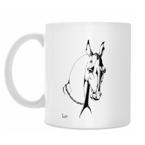 Кружка с принтом Ахалтекинец