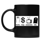 Кружка цветная UV-DTF