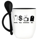 Кружка с ложкой