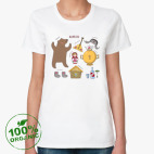 Женская футболка органик