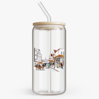 Банка с бамбуковой крышкой