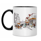 Кружка двухцветная