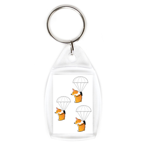 Брелок с принтом смешные собаки корги