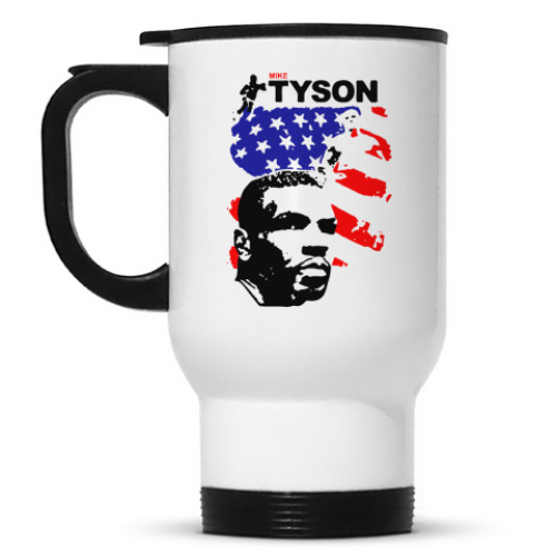 Кружка-термос с принтом Mike Tyson