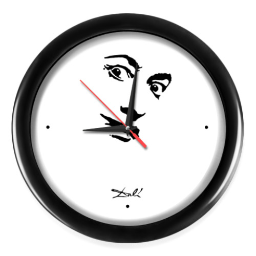 Настенные часы с принтом Дали