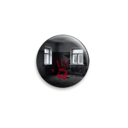 Значок 25мм с принтом 'Отпечаток'