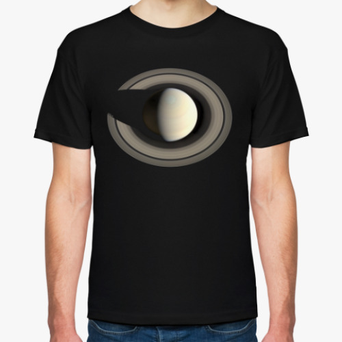 Футболка с принтом 'Сатурн' (Saturn)