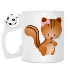 Кружка с футбольным мячиком