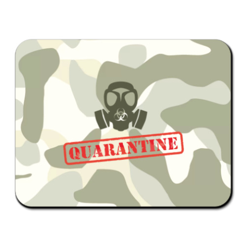 Коврик для мыши с принтом Quarantine!