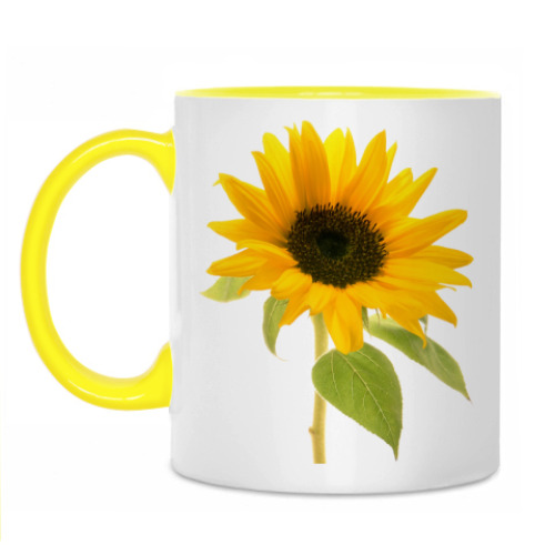 Кружка с принтом Sunflower
