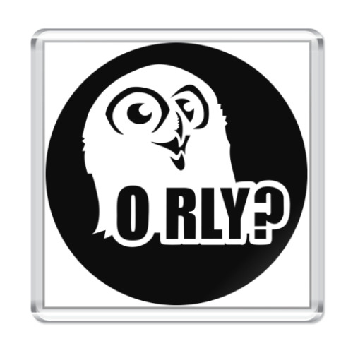Магнит с принтом orly