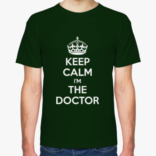 Футболка с принтом KEEP CALM i'm THE DOCTOR