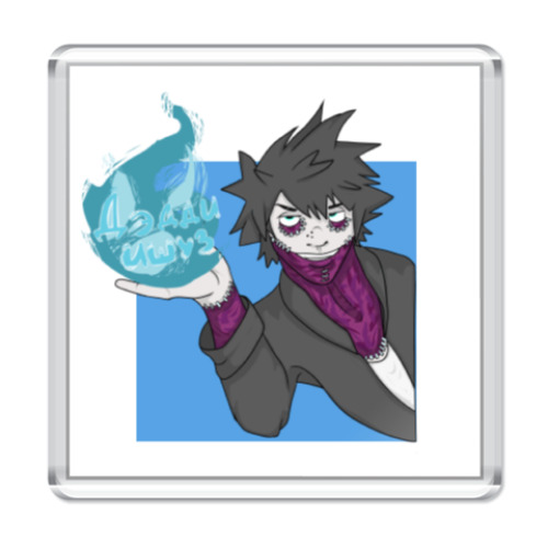 Магнит с принтом Даби аниме Моя геройская академия