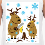 Олени с новыми рогами