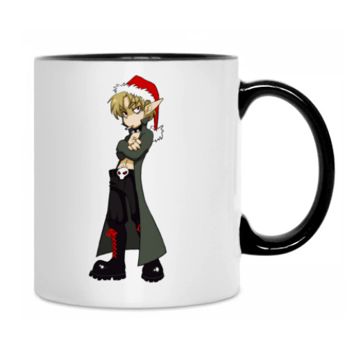 Кружка с принтом Эльф