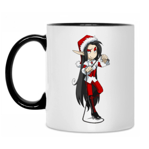 Кружка с принтом Эльф