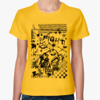 Классическая женская футболка Be grunge!