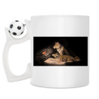 Кружка с футбольным мячиком