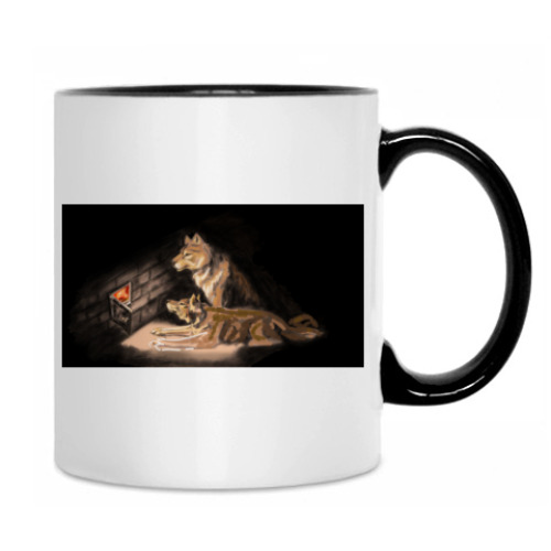 Кружка с принтом Тепло