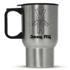 Кружка-термос металлик Заяц ПЦ!