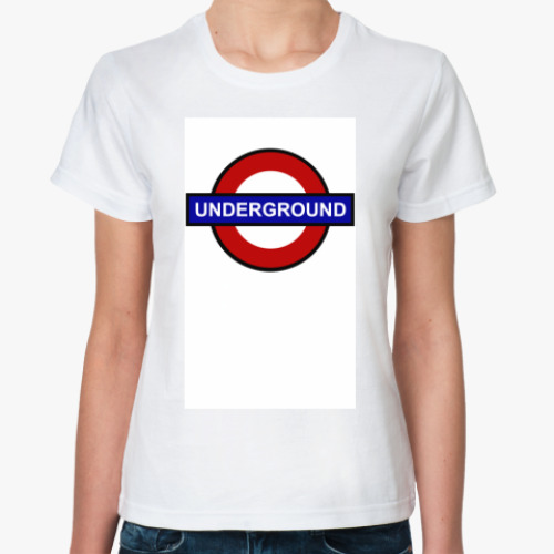 Классическая футболка с принтом Underground
