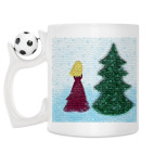 Кружка с футбольным мячиком