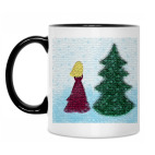 Кружка двухцветная