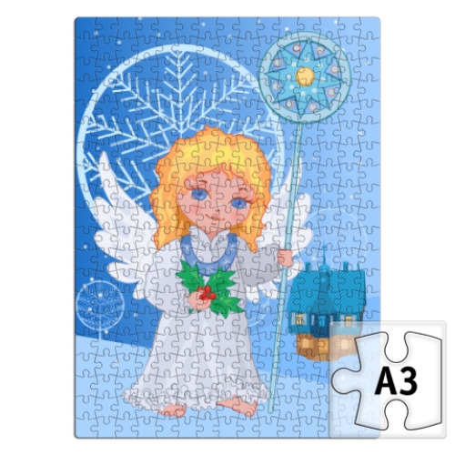 Пазл с принтом  Рождественский Ангел