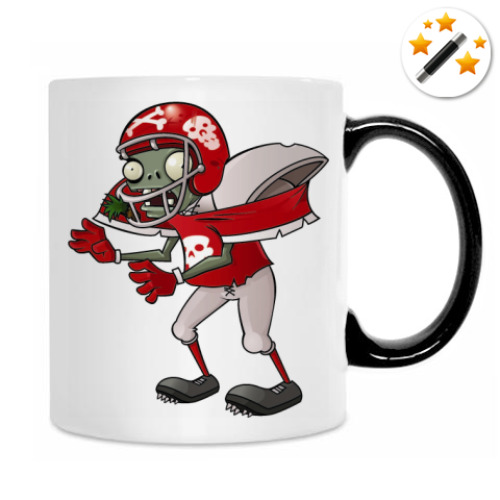 Кружка-хамелеон с принтом Zombie