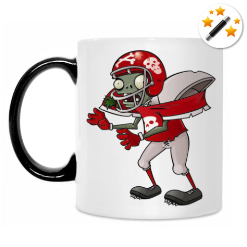 Кружка-хамелеон с принтом Zombie
