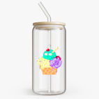 Банка с бамбуковой крышкой