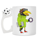 Кружка с футбольным мячиком
