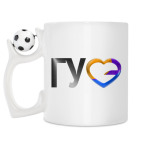 Кружка с футбольным мячиком