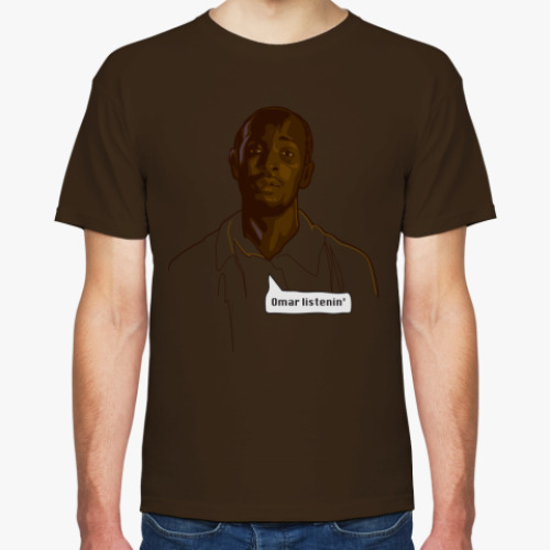 Футболка с принтом Поговори с Омаром