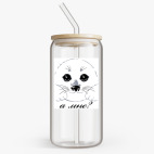 Банка с бамбуковой крышкой