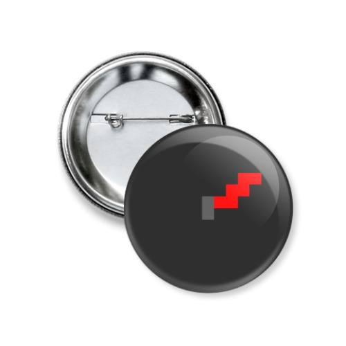 Значок 37мм с принтом Компас