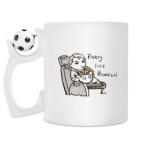 Кружка с футбольным мячиком