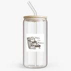 Банка с бамбуковой крышкой