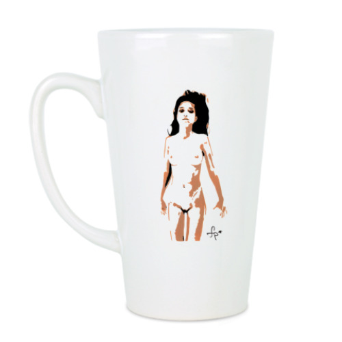 Чашка Латте с принтом Сексуальная девушка