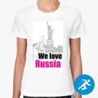 Женская спортивная футболка