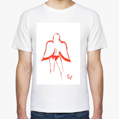 Футболка с принтом Сексуальная девушка