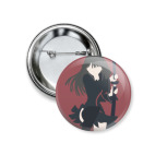 Значок 37 мм Кисара Тэндо Black Bullet Чёрная пуля