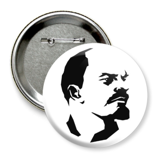 Значок 75мм с принтом Ленин