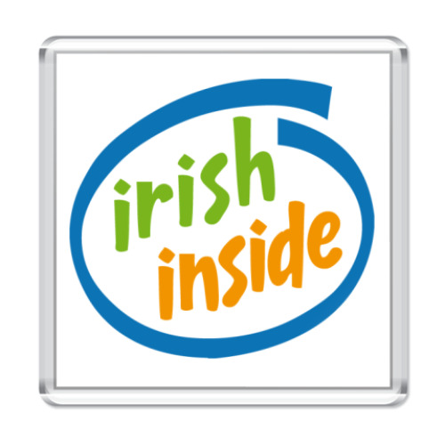 Магнит с принтом irish inside