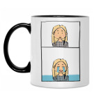 Кружка двухцветная