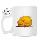 Кружка с футбольным мячиком