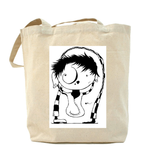 Сумка шоппер с принтом Руконог