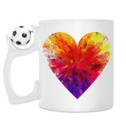 Кружка с футбольным мячиком