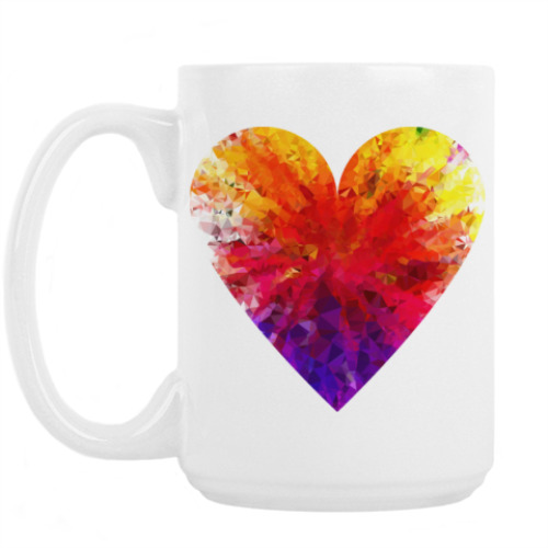 Кружка с принтом Сердечко